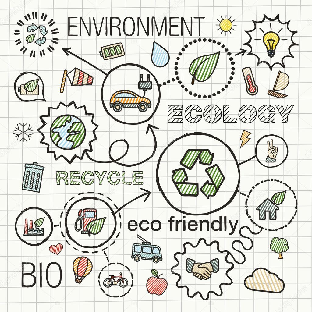 Ecology infographic hand draw icons Stock Vector Image by ©r.Hilch