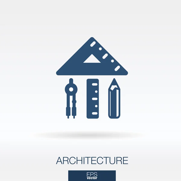 Architettura e costruzione concept icon . — Vettoriale Stock