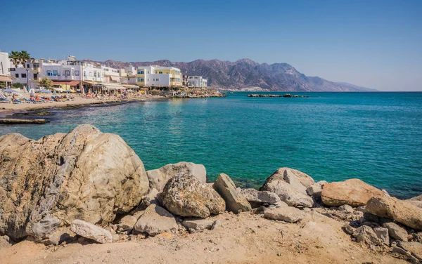 Rochers Sur Plage Kardamena Resort Île Kos Grèce — Photo