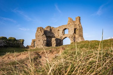 Ruins of Pennard castle on the Gower peninsula, Three Cliffs Bay, Swansea, South Wales, UK clipart