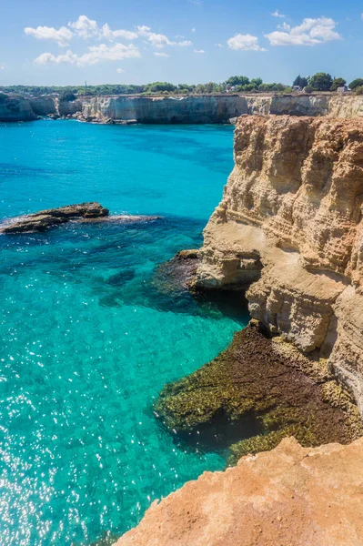 Torre Sant Andrea seastore, Apulia, Italy — стокове фото