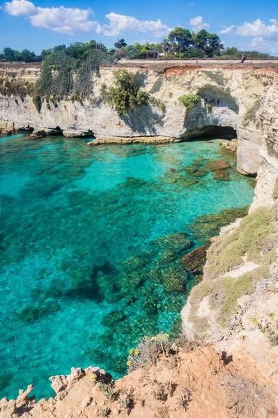 Torre Sant Andrea seastore, Apulia, Italy — стокове фото