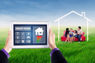 Denetim akıllı giriş için dijital tablet