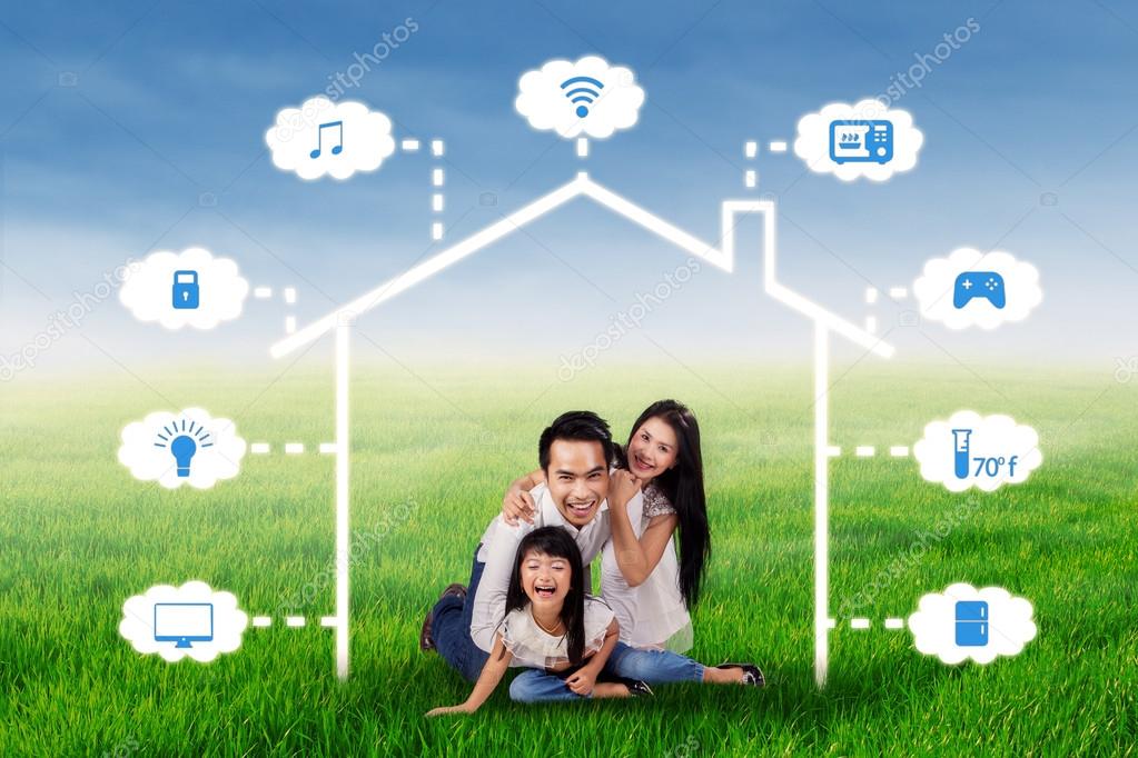 Family with smart home technology design