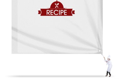 Şef tarifi metinle bayrağı çeker