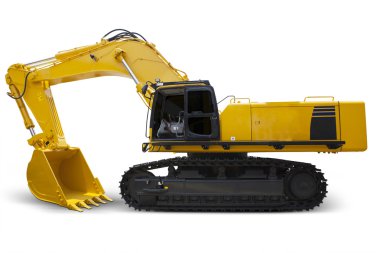 Sarı renk ile modern Ekskavatör