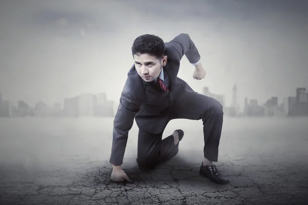 Homme entrepreneur en colère — Photo