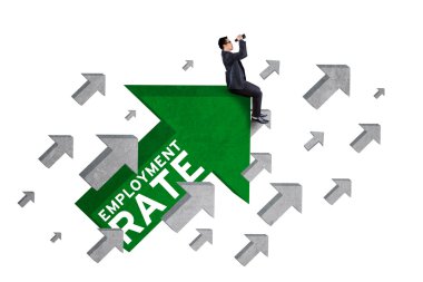 Çalışanın istihdam oranı metin okla oturur