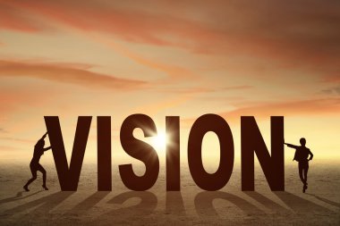 İki iş kadınları ve bir vizyon kelime