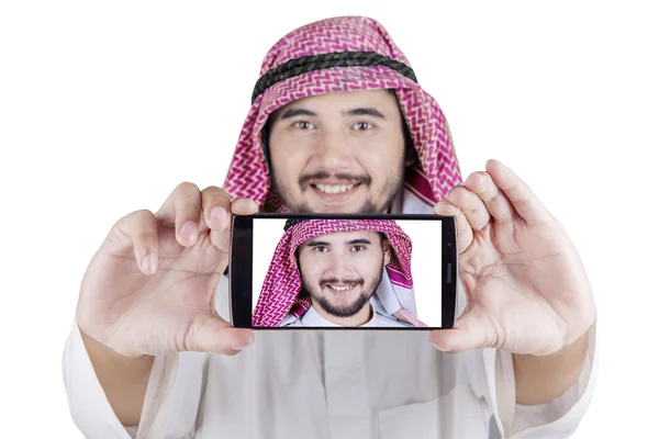 Středního východu osoba selfie Foto — Stock fotografie