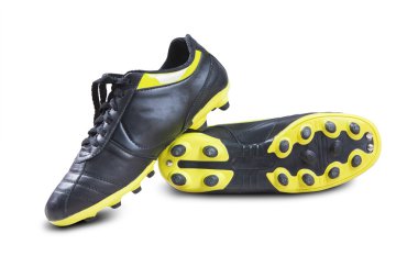 siyah futbol ayakkabıları