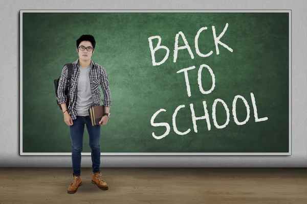 Handsome student back to school — Stock Photo, Image