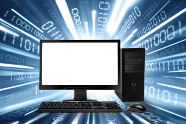 Masaüstü bilgisayar ve internet bağlantısı