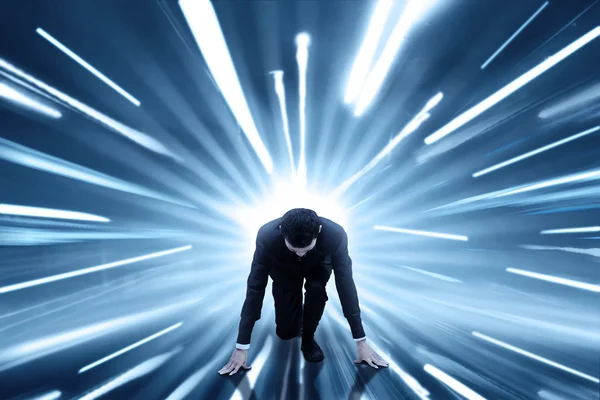 Hareket Bulanıklığı arka plan ile girişimci