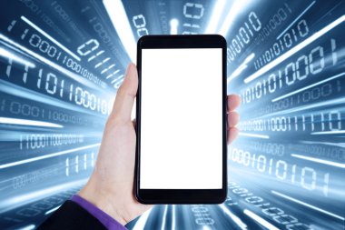 El ile akıllı telefon ve internet bağlantısı