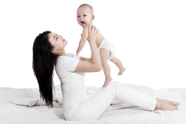 Mother and baby having fun together — Stock Photo, Image