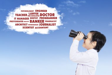 Küçük bir çocuk gördünüz gelecekteki işlere