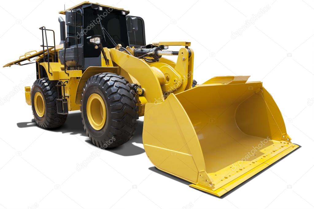 Big wheel loader with a big scoop