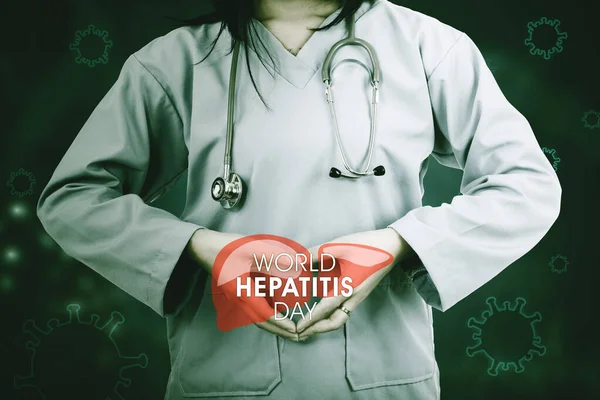 Nahaufnahme Einer Krankenschwester Die Ein Herz Symbol Mit Text Zum — Stockfoto