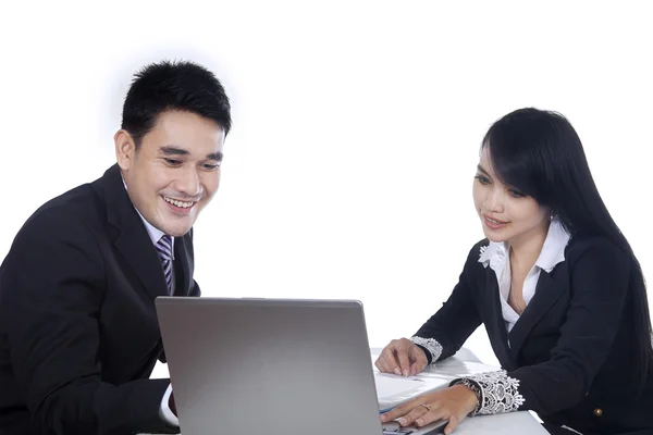 Business team is having a meeting — Stock Photo, Image