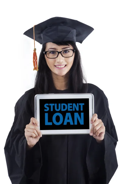 Young bachelor with student loan — Stock Photo, Image