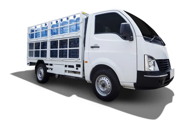 Transportör lastbil för mineralvatten — Stockfoto