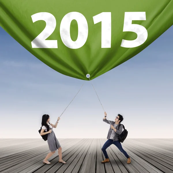 Studenti e numero 2015 — Foto Stock