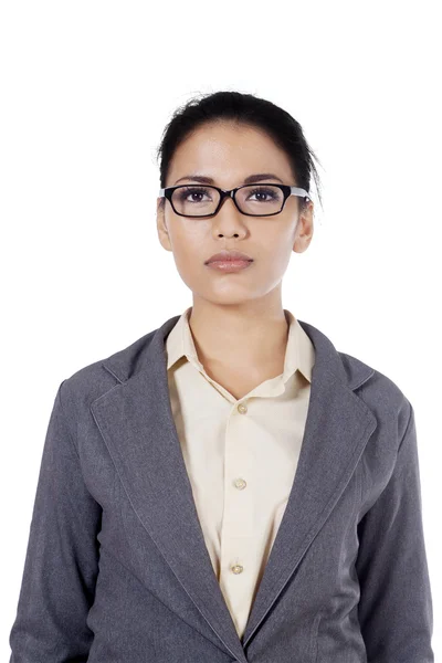 Head shot of female worker — Stock Photo, Image