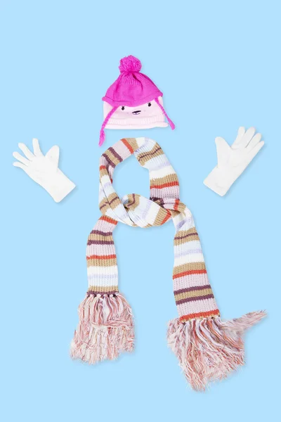 冬の個人的な衣類アクセサリー — ストック写真