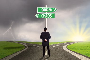 Chaos and order choice clipart
