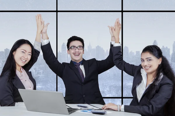 Group of successful multicultural business team — Stock Photo, Image