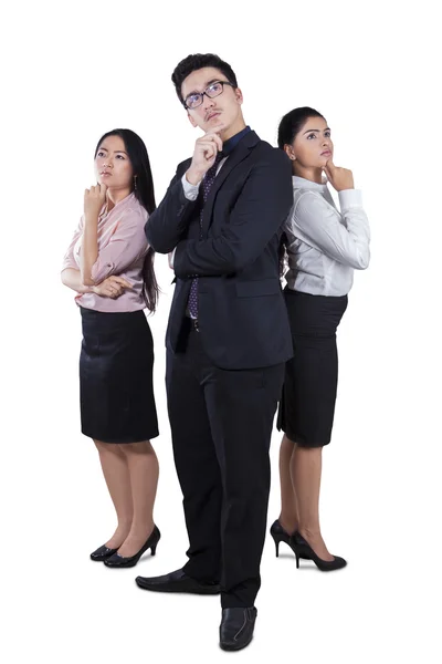 Grupo de empresários sonhando acordado — Fotografia de Stock