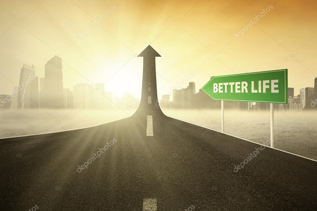 Guidepost with Better Life text Stock Photo by ©realinemedia 63843755