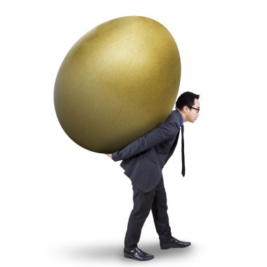 Onun kazanç olarak altın yumurta ile işadamı