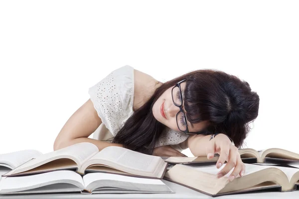 Estudante dormindo e sonhando na classe 2 — Fotografia de Stock