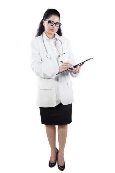 Full length of indian doctor — Stock Photo, Image