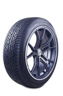 Siyah lastik jant yarış olan