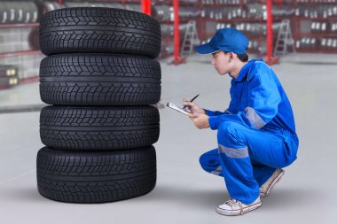 Lastik doku teftiş makinist