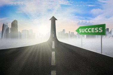 Yön yukarı sokakta başarı için