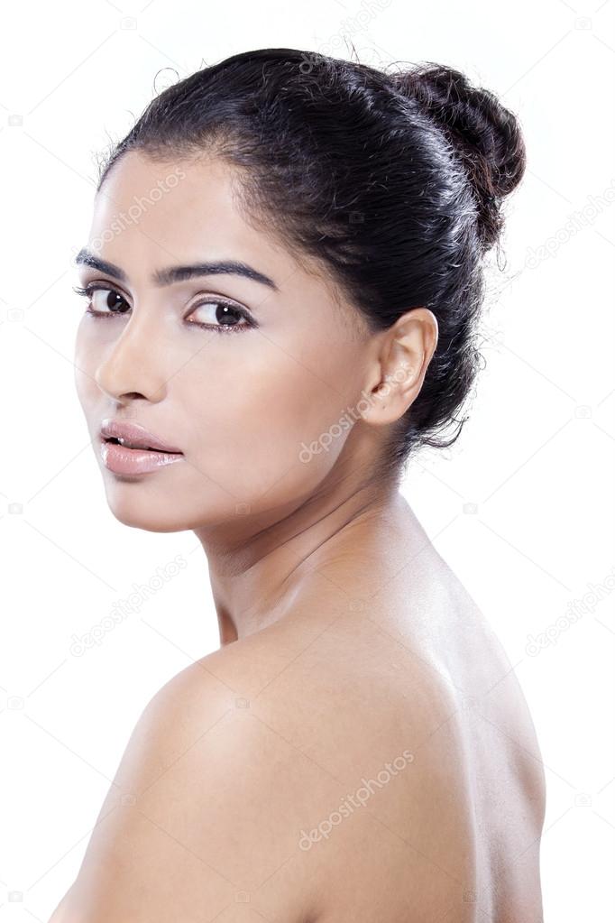 Portrait of model with perfect skin