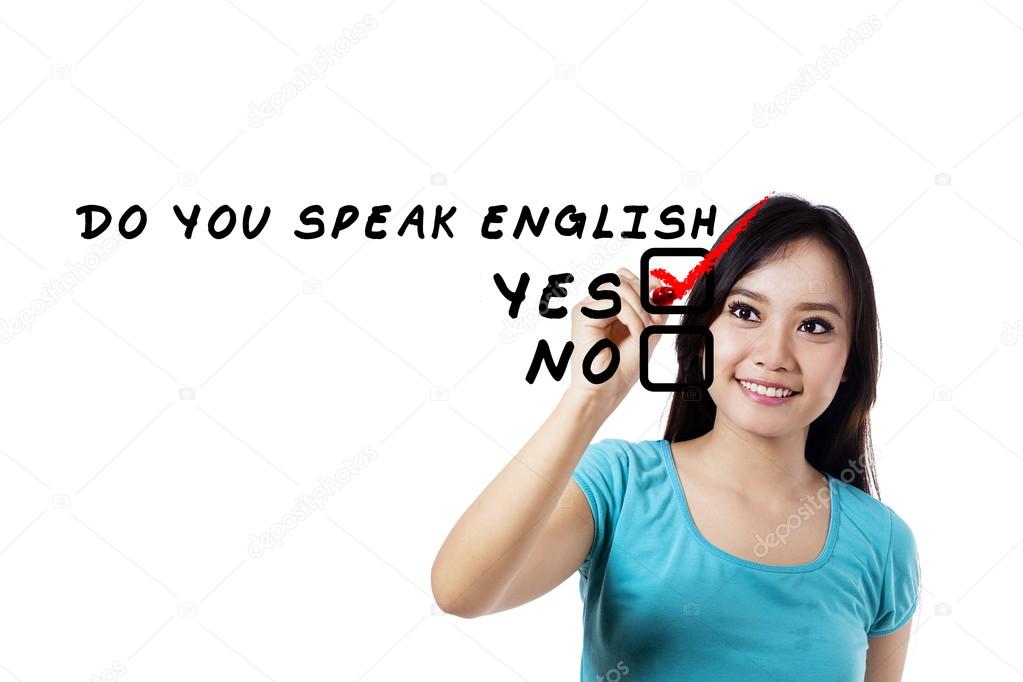 Student learning english