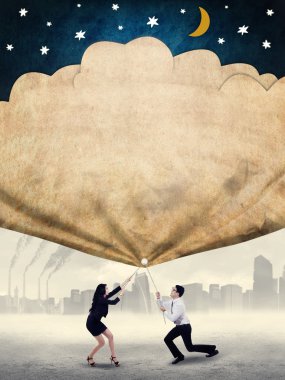 işçiler umutlarını bayrağı çekin