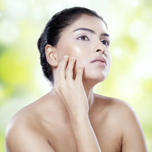 Lovely woman with clean face — Stock Photo, Image