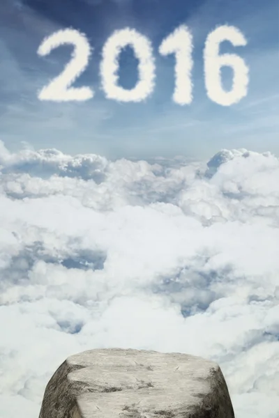 Cliff en cloud vormige nummers 2016 — Stockfoto