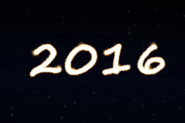 Frohes neues Jahr Hintergrund mit Zahlen 2016 — Stockfoto