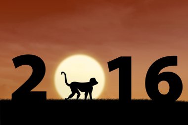 Yeni yıl 2016 maymun ile