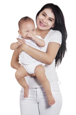 Çekici anne ve bebeği Studio