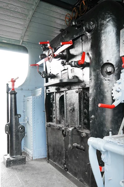 Panel de control de una locomotora de vapor — Foto de Stock