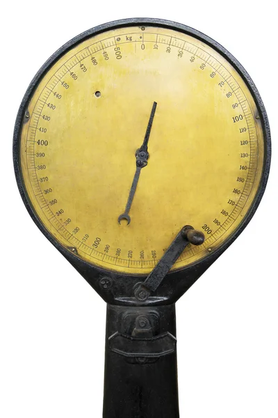 Old scale with rusty number — Stock Photo, Image