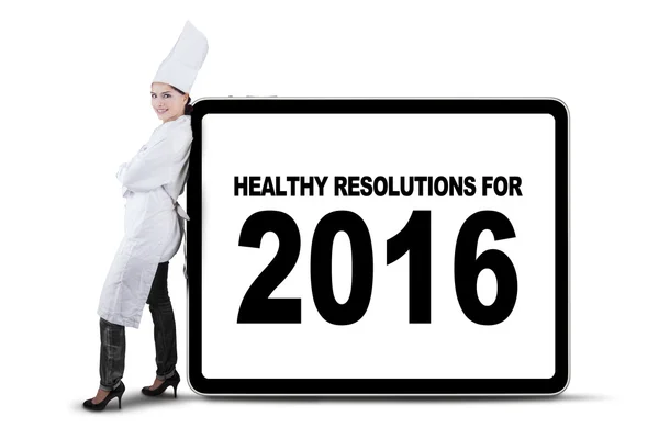 Chef et résolutions saines pour 2016 — Photo